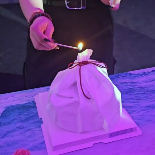惊喜火焰纸燃烧生日蛋糕装饰