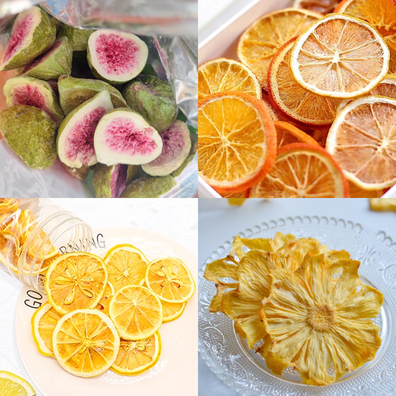 简约小清新ins无花果干柠檬片水果片橙子凤梨森系牛皮纸插件插牌