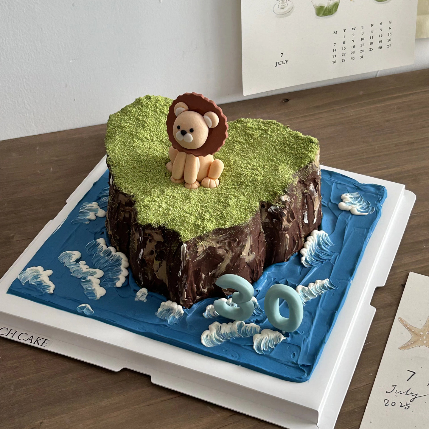 ins创意微景观风狮子座生日蛋糕装饰超萌小狮子摆件海浪氛围感,节庆用品/礼品,蛋糕/烘焙装饰用品,淘宝优惠券,粉丝福利购,淘宝优惠卷