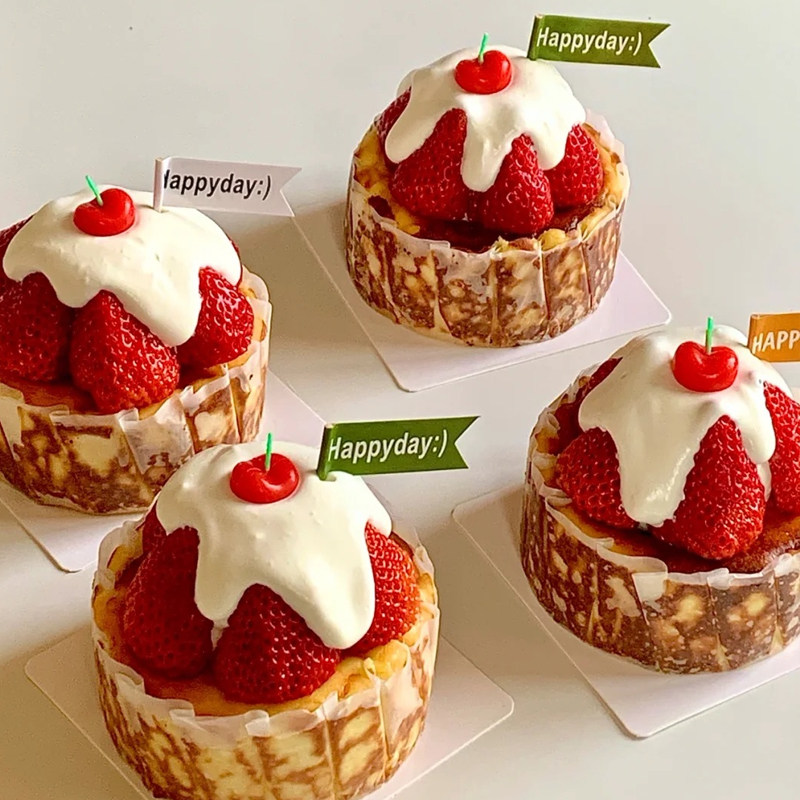 网红圣诞节草莓巴斯克奶油芝士甜品慕斯蛋糕提拉米苏盒子旗子插牌,节庆用品/礼品,蛋糕/烘焙装饰用品,淘宝优惠券,粉丝福利购,淘宝优惠卷