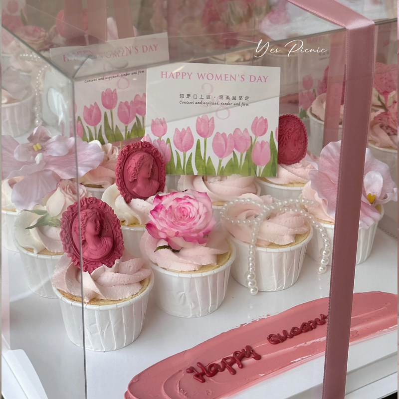 38妇女妈妈母亲节爱心饼干纸杯蛋糕装郁金香仿真花节日快乐卡片,节庆用品/礼品,蛋糕/烘焙装饰用品,淘宝优惠券,粉丝福利购,淘宝优惠卷