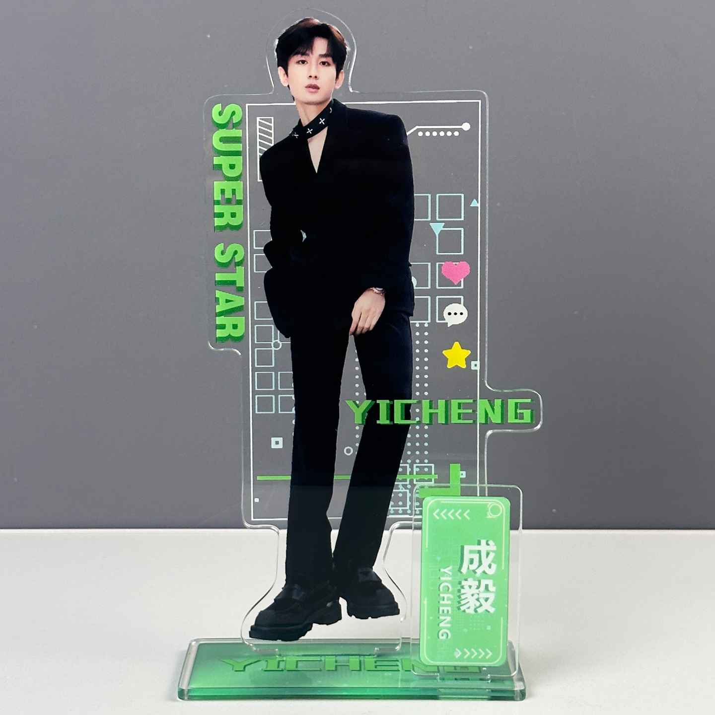 F014陈毅亚克力人形立牌明星周边桌面摆件生日礼物