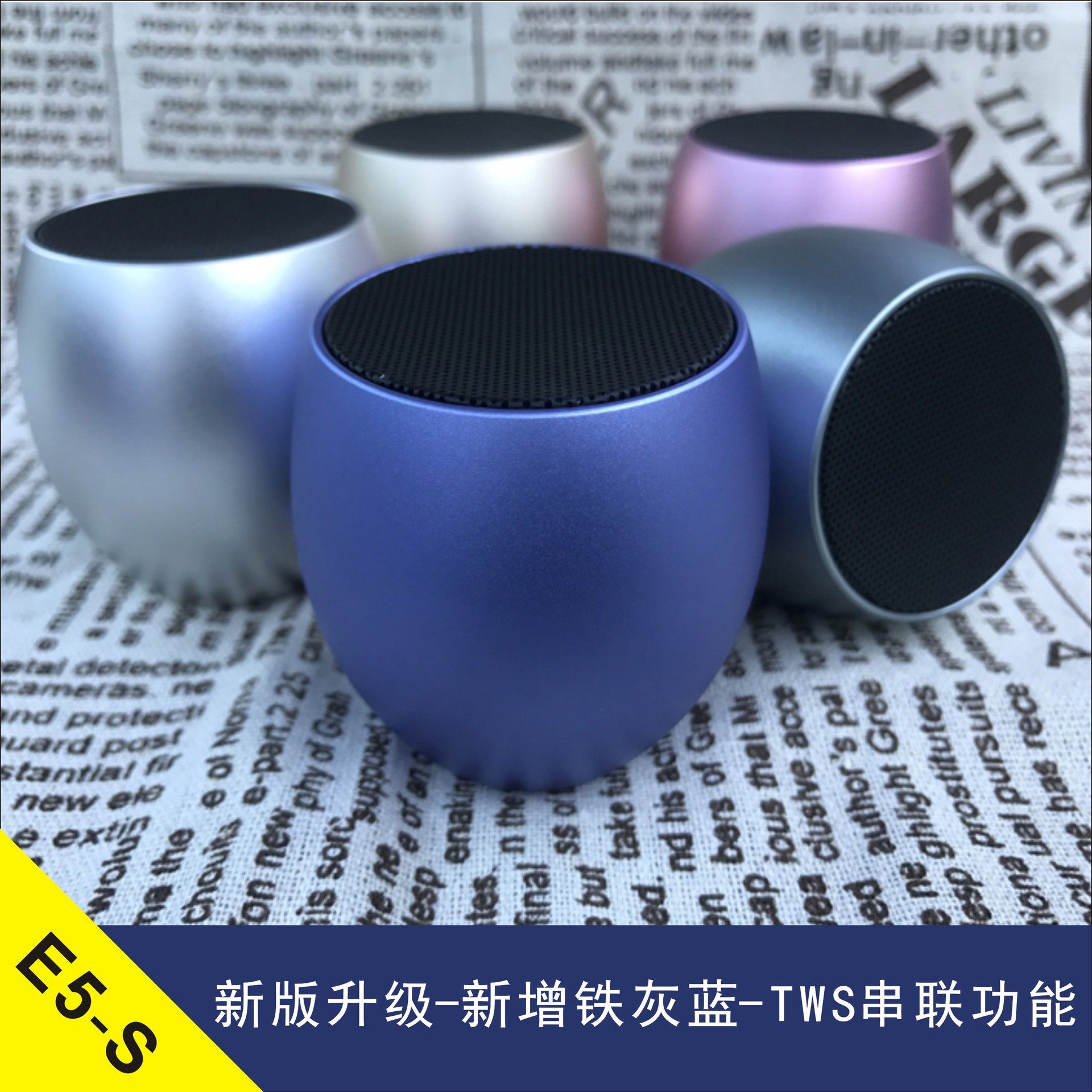 金属小钢炮笔记本电脑USB驱动插卡音箱便携小音响内置声卡低音炮