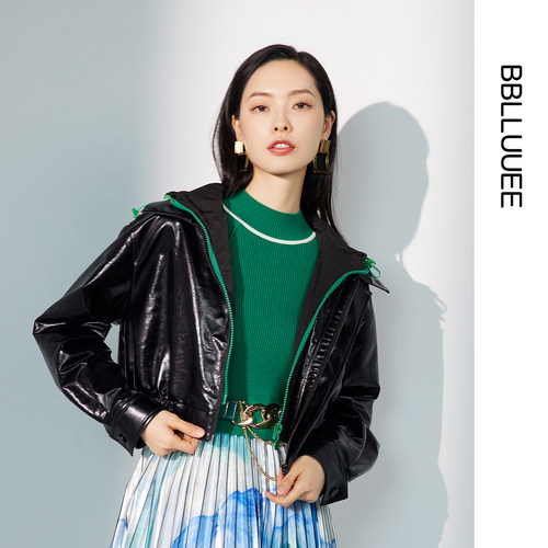 商场同款 复古摩登棒球服 气质短外套