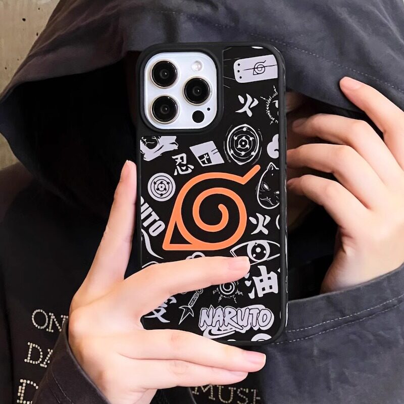 日本火影忍者iphone16promax手机壳15promax保护套动漫卡通适用苹果14pro防摔11情侣摄像头全包高端
