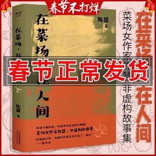 正版 在菜场在人间 菜场女作家陈慧菜场小贩和无名之辈的炙热人生 人间烟火气 当代文学