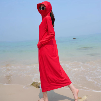 RUSH YEAR长款防晒衣 女2026新款夏季防紫外线宽松冰丝防晒服外套