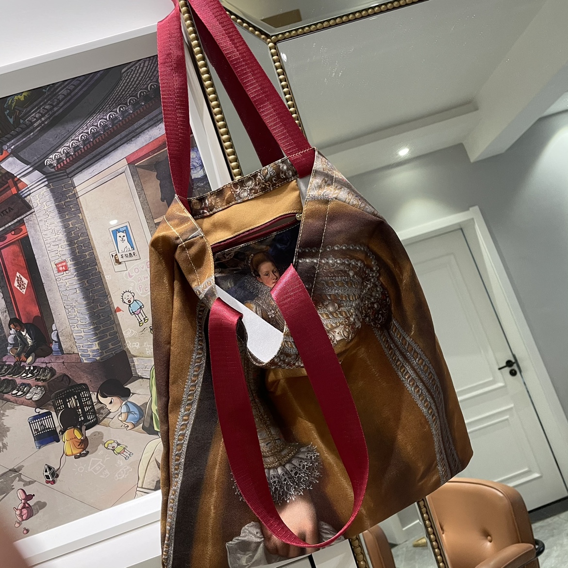 现货小设计款欧洲人印花环保