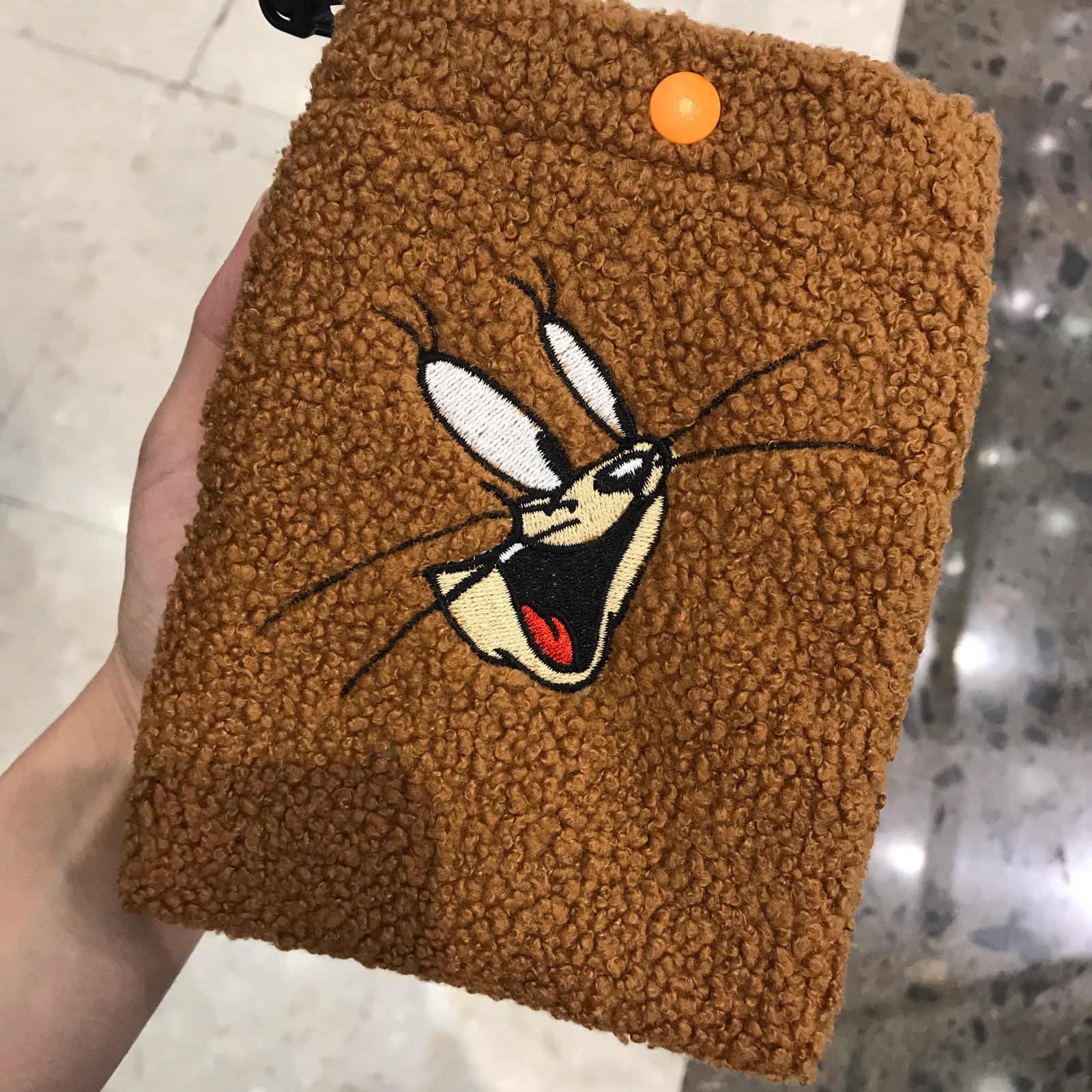 现货韩国猫和老鼠毛绒斜挎包卡通