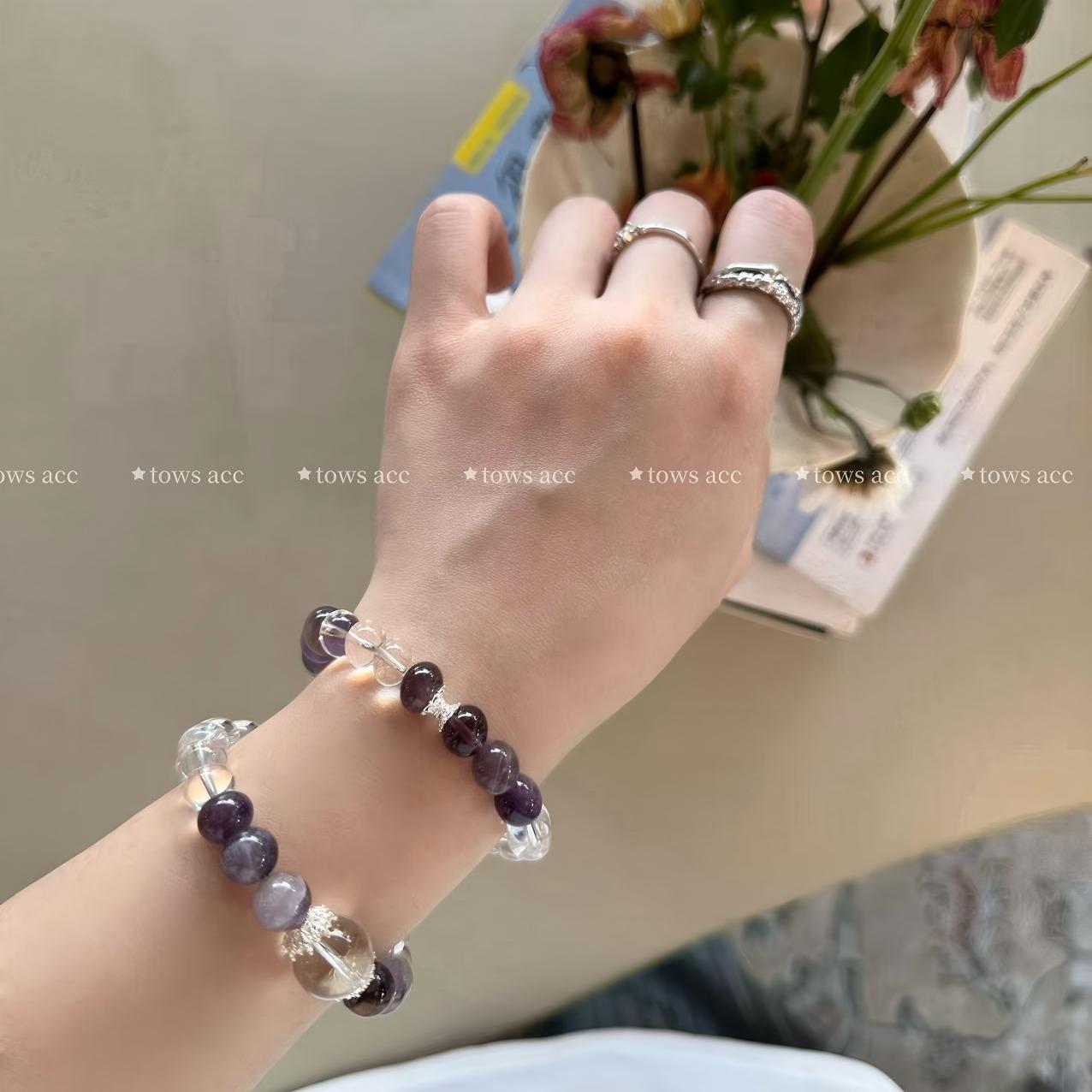 双层紫水晶手链饰品网聚特色现货