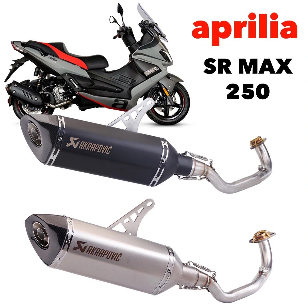 适用于Aprilia SR MAX 250改装排气管天蝎全段竞技声浪升级