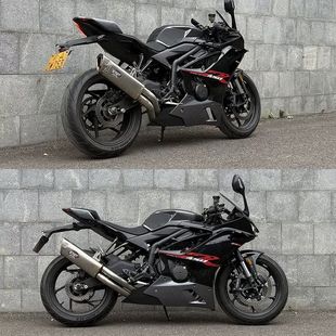 适用张雪机车500RR 凯越450RR改装排气管全段天蝎双管AR76粗管