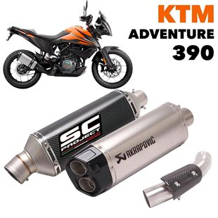 适用KTM 390 ADV 胡斯瓦纳401 改装排气管尾段天蝎吉村SC 碳纤维