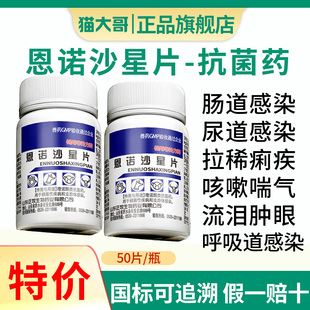 恩诺沙星片兽用鸡药鸡鸭鹅拉稀红黄白痢肠炎腹泻感冒咳嗽兽药大全