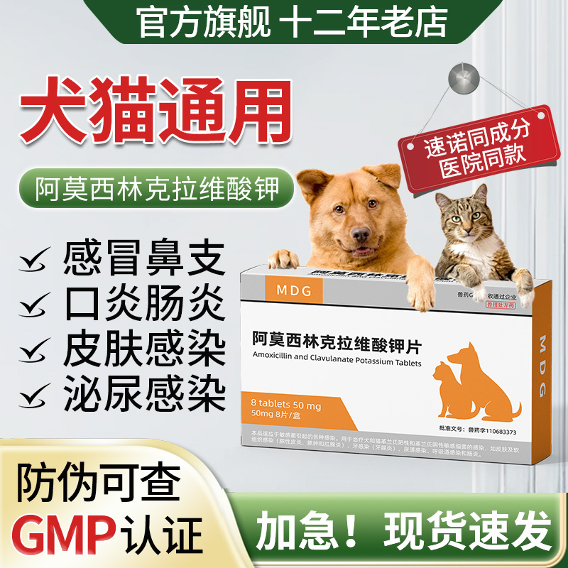 宠物猫狗喷嚏感冒咳嗽鼻支消炎药