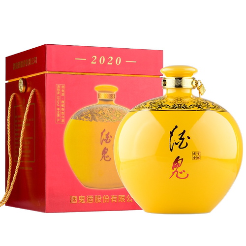酒鬼酒52度百炼成金5L高度白酒10斤装大坛礼盒