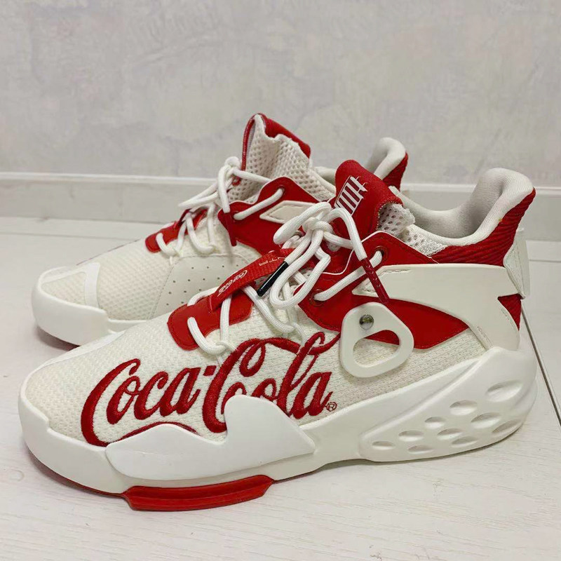现货安踏可口可乐联名款新霸道2019秋季网面潮流休闲鞋男11928088
