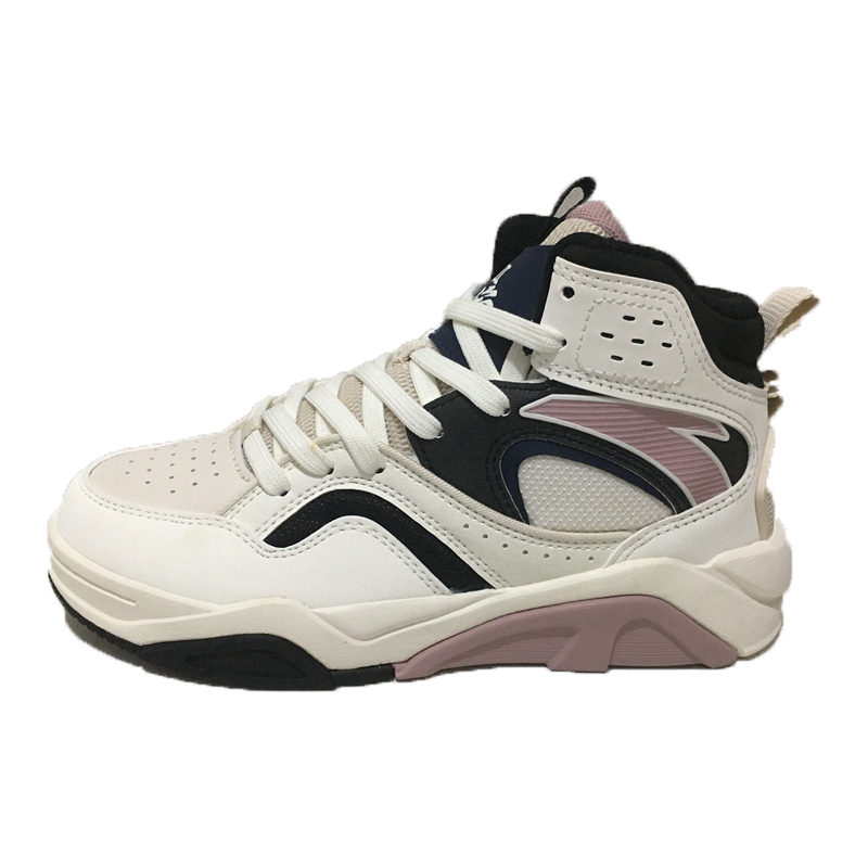 安踏烈焰3高帮板鞋女2022冬季新款复古加绒休闲运动棉鞋122248088