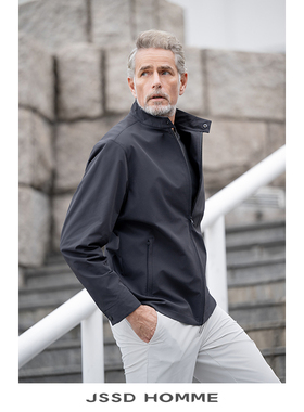 JSSD HOMME 春秋季新款休闲夹克男士哈灵顿夹克外套男立领外套男
