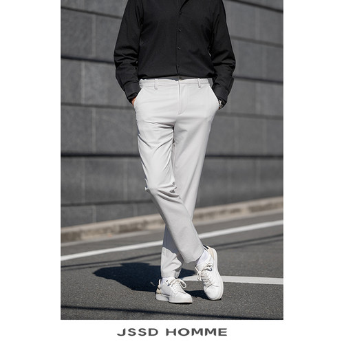 JSSDHOMME二醋酸通勤休闲裤
