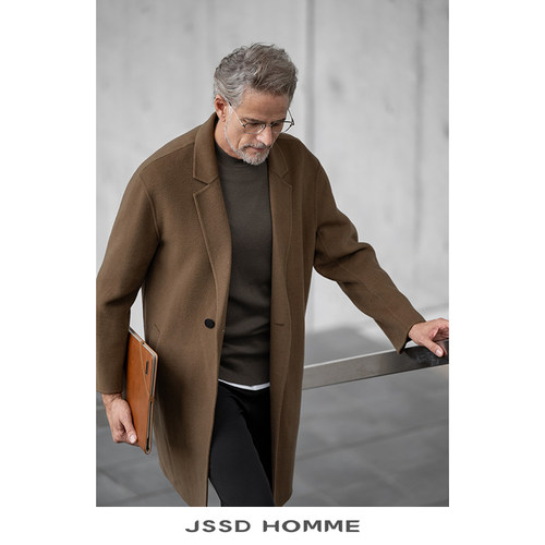 JSSDHOMME冬季新款羊毛大衣