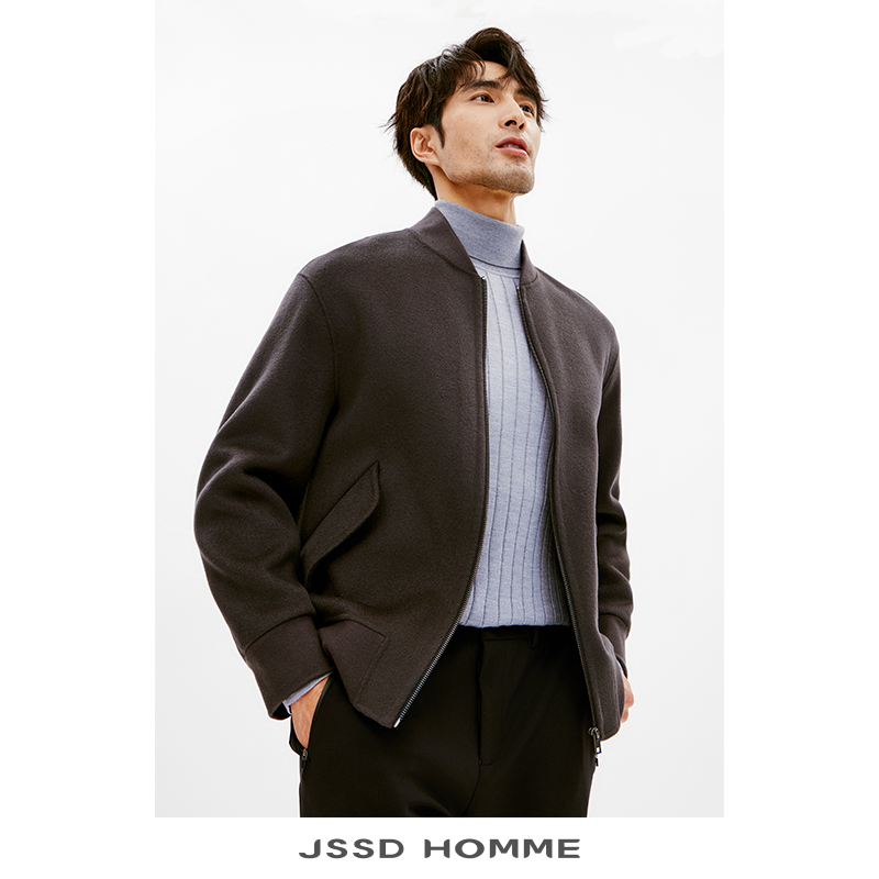 JSSDHOMME澳毛双面呢夹克外套男