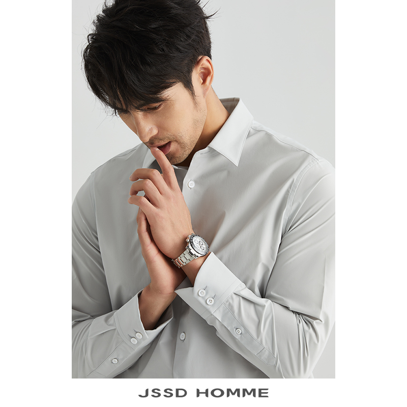 JSSD HOMME 日苯帝人SOLOTEX春夏商务男士休闲长袖衬衫 JLS039