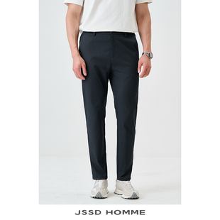 新款 棉麻混纺男士 休闲裤 JSSD 男款 春秋季 商务直筒休闲长裤 HOMME