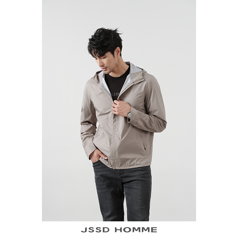 JSSDHOMME防风速干连帽夹克外套