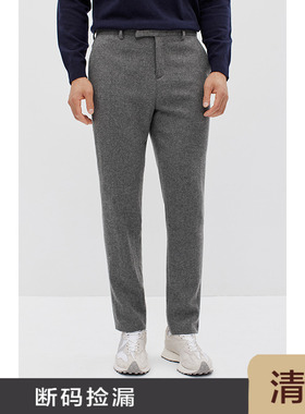 JSSD HOMME 日企羊毛面料绅士商务佰搭冬季直筒男士休闲裤 JCP075