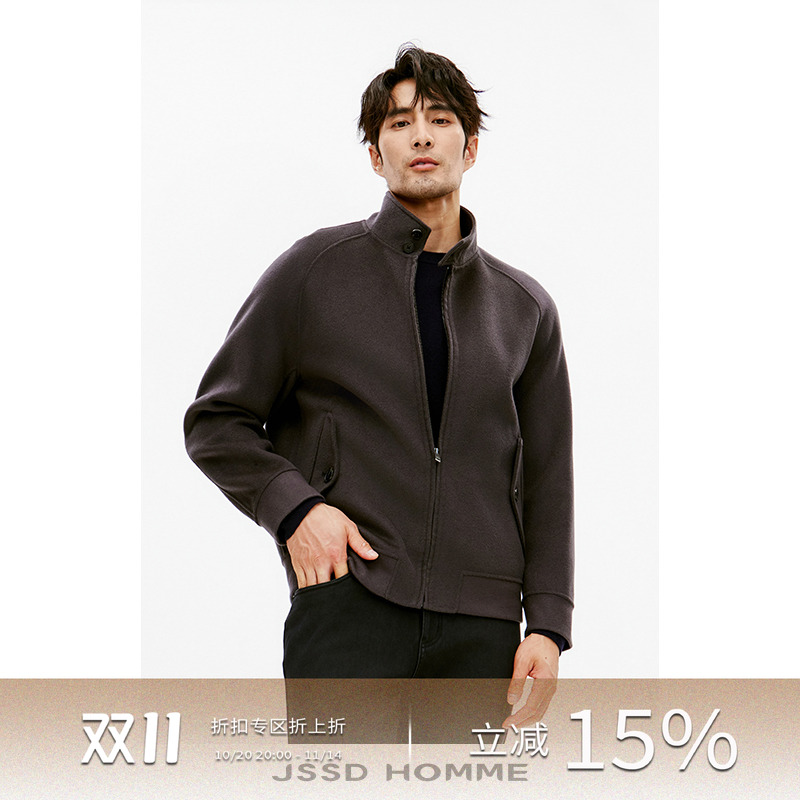 JSSDHOMME立领插肩袖夹克外套