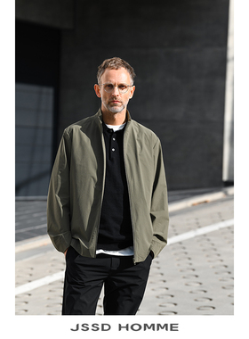 JSSD HOMME 新款春秋季四面弹立领夹克外套男士商务通勤夹克男款