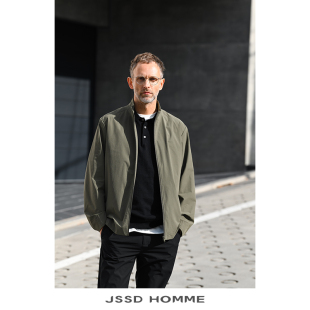 HOMME 商务通勤夹克男款 新款 四面弹立领夹克外套男士 春秋季 JSSD