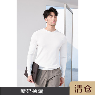 新款 春秋季 日企面料波罗针织衫 圆领休闲长袖 男 JSSD 针织衫 HOMME
