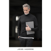 HOMME 圆领长袖 男士 JSSD 羊毛衫 秋冬新款 针织衫 纯羊毛半高领毛衣