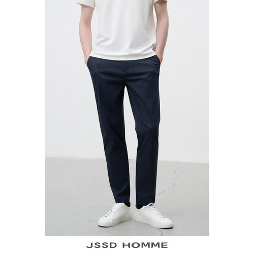 JSSDHOMME匹马棉通勤休闲裤男