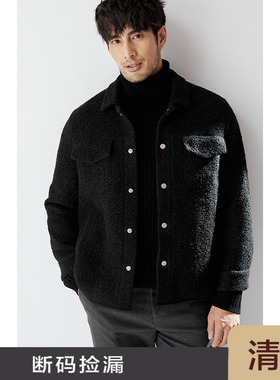 JSSD HOMME Gao端加厚澳洲羊毛面料 冬季男士休闲夹克外套 CJC029