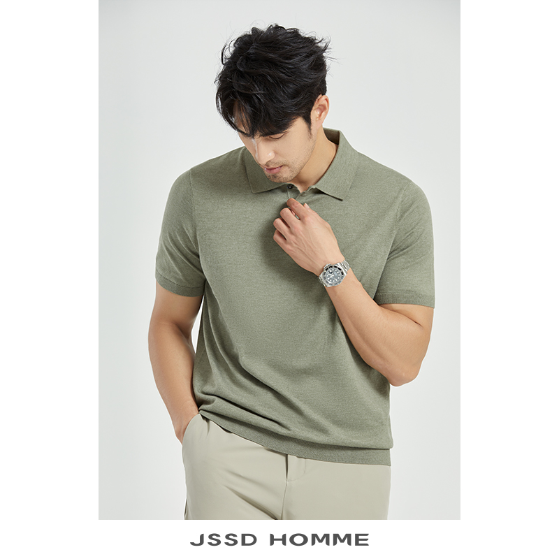 JSSD HOMME COOLMAX 新款夏季男士短袖翻领T恤男POLO衫短袖男款