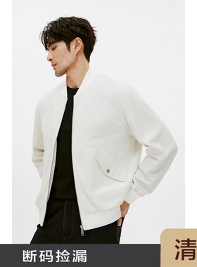 JSSD HOMME 棒球领坑条灯芯绒意式商务通勤男士休闲夹克 JJA202