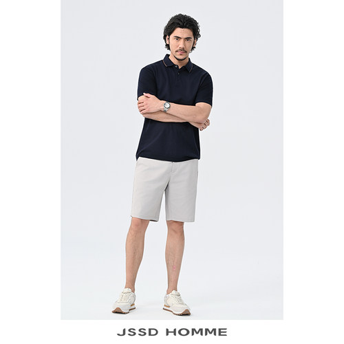 JSSDHOMME棉麻混纺免烫休闲短裤