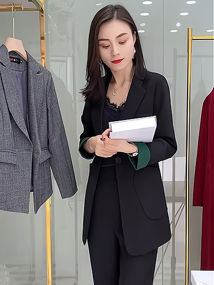 고급 스몰 드레스 패셔너블하고 날씬한 인터넷 연예인 2023 스트리트 파격 플러스 사이즈 여성 정장 재킷 한국식 자외선 차단 슈트