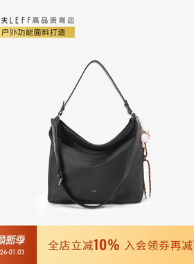莱夫妈咪包女士2026新款大容量旅行斜挎包外出轻便帆布单肩hobo包