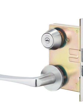 原装日本MIWA LA51钢制铝合金木门防火防盗分体进口执手锁13LA