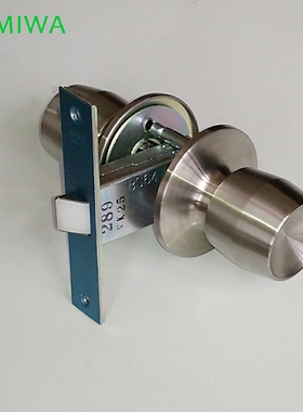 日本进口锁MIWA HM-0型通道单舌球形通用虚碰锁美和门锁