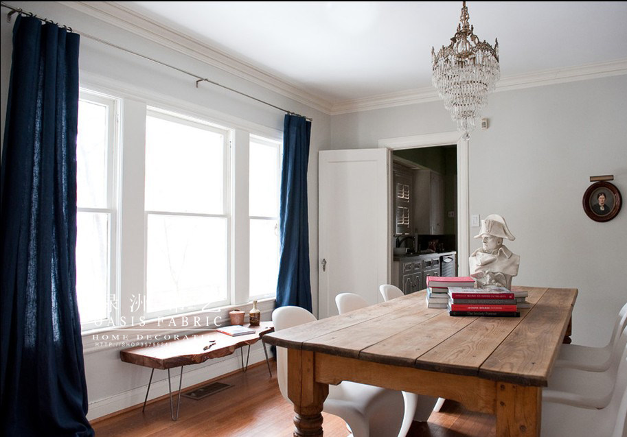 纯天然亚麻 无甲醛没有机油味 适合孕妇和儿童 简约北欧窗帘定制