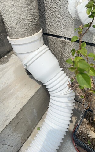 室外排水管圆形伸缩排气管道外墙软管11CM75口径排风雨水管延长管