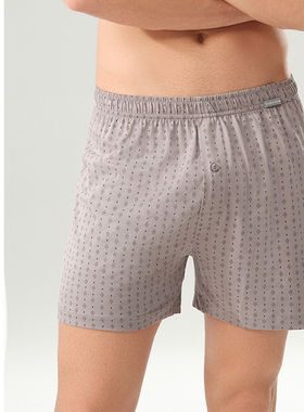 SCHIESSER舒雅男士纯棉亲肤透气宽松大码阿罗裤家居短裤24203X