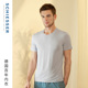 短袖 SCHIESSER舒雅男士 莫代尔桑蚕丝3A抗菌抑菌圆领大码 上衣T恤