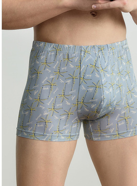 SCHIESSER舒雅男士锦纶冰丝凉感亲肤透气无痕中腰平角内裤22568T