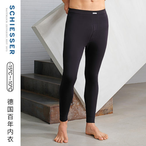 三层加厚驼绒男士保暖长裤